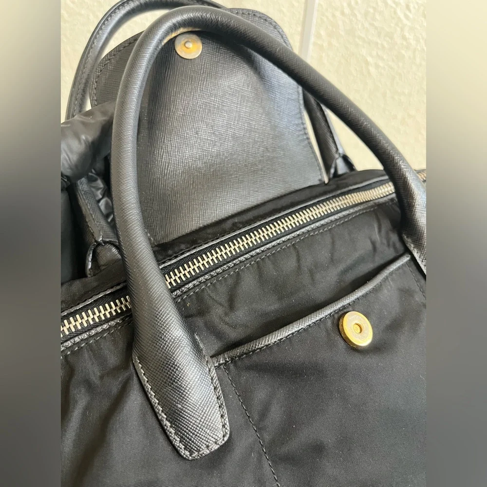 Prada Black Nylon Tote with Gold Hardware - Picture 6 of 16